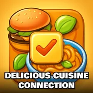 Delicious Cuisine Connection - 3D Mahjong game