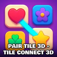 Pair Tile 3D - Tile Connect 3D - Connect Tiles game